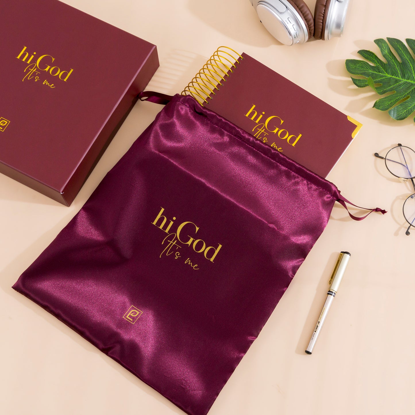 Hi God, It’s Me | Rosewood, Gold Foil - Preorder Only. Ships February 1, 2026. Receive Before Valentine's Day