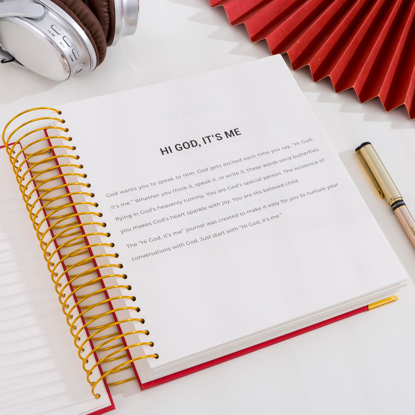 Hi God, It’s Me | Red, Gold Foil - Preorder Only. Ships February 1, 2026. Receive Before Valentine's Day