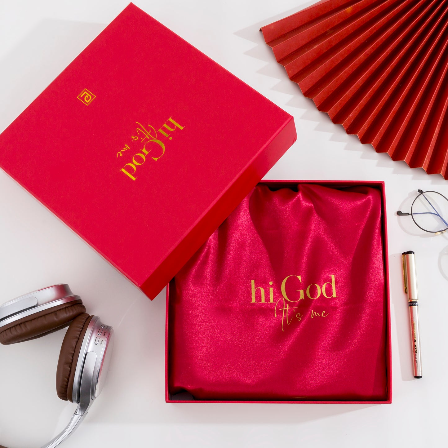 Hi God, It’s Me | Red, Gold Foil - Preorder Only. Ships February 1, 2026. Receive Before Valentine's Day