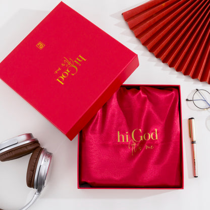 Hi God, It’s Me | Red, Gold Foil - Preorder Only. Ships February 1, 2026. Receive Before Valentine's Day