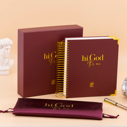 Hi God, It’s Me | Rosewood, Gold Foil - Preorder Only. Ships February 1, 2026. Receive Before Valentine's Day