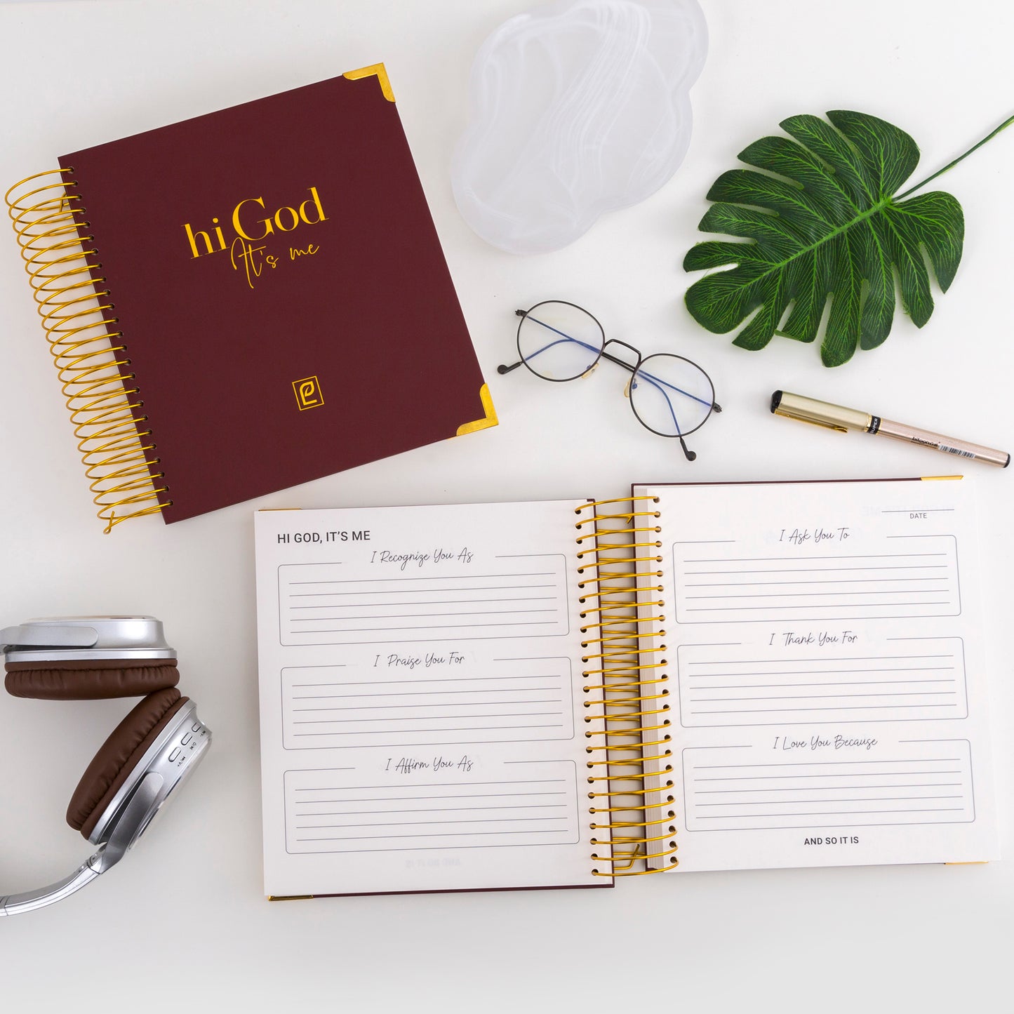 Hi God, It’s Me | Rosewood, Gold Foil - Preorder Only. Ships February 1, 2026. Receive Before Valentine's Day