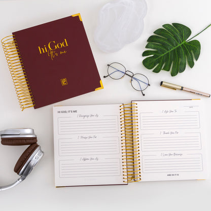 Hi God, It’s Me | Rosewood, Gold Foil - Preorder Only. Ships February 1, 2026. Receive Before Valentine's Day