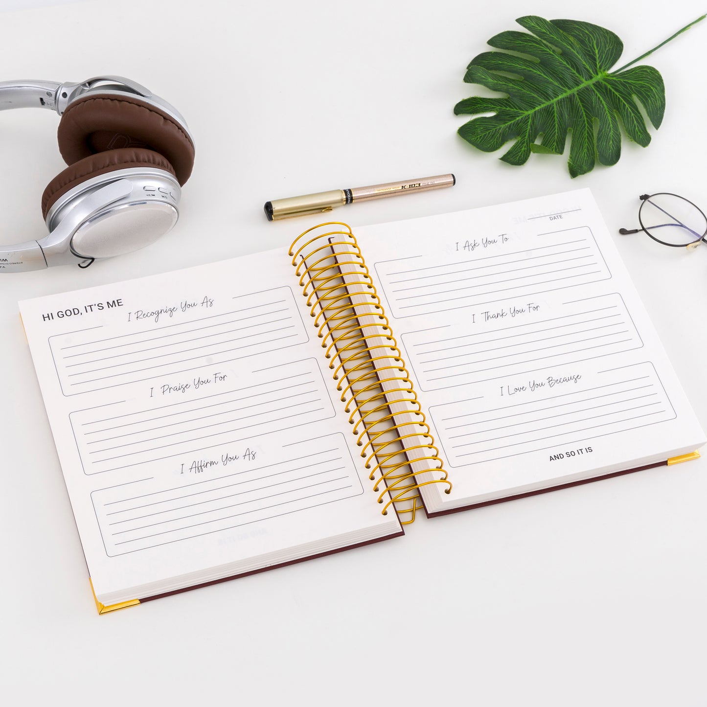 Hi God, It’s Me | Rosewood, Gold Foil - Preorder Only. Ships February 1, 2026. Receive Before Valentine's Day